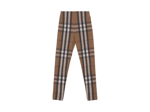 Burberry Check Print Leggings - Birch Brown - 8043385