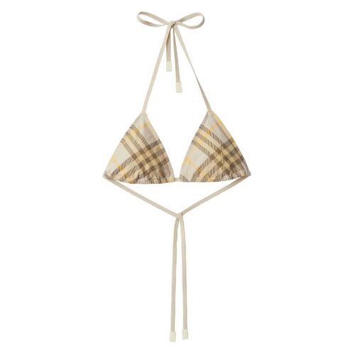 Burberry Check-Printed Halterneck Bikini Top - 8089885