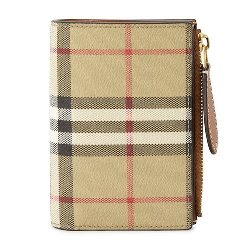 Burberry Check Short Wallet - Beige