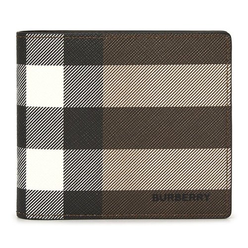 Burberry Check Short Wallet - Brown