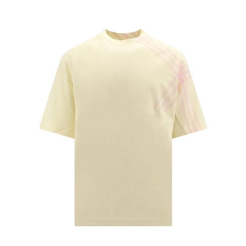 Burberry Check Sleeve Cotton T-shirt - 8082053