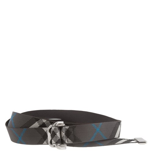 Burberry Check Webbing B-Buckle Belt - 8109254