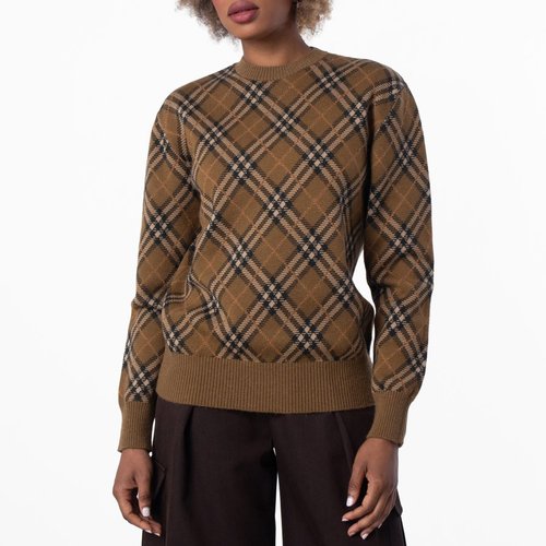 Burberry Check Wool Mohair Blend Sweater - 8099622