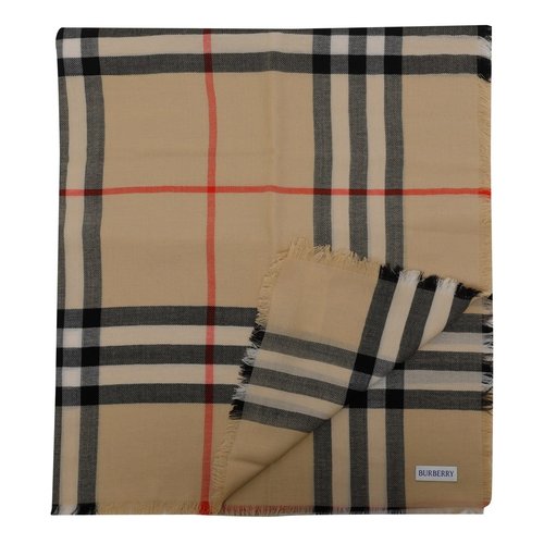 Burberry Check Wool Scarf - 8122127_A2021