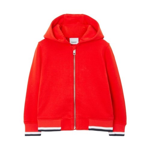 Burberry College-Print Long Sleeve Sweater - Red - 8069182