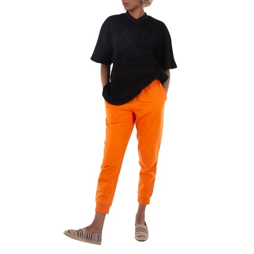 Burberry Cotton Embroidered Logo Patch Joggers - Orange - 8062177
