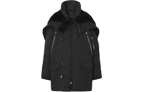 Burberry Cotton Hooded Down Jacket - Black - 8044187