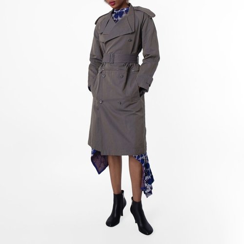 Burberry Cotton-Linen Blend Trench Dress - 8089116
