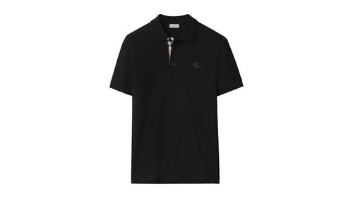 Burberry Cotton Polo Shirt - Black - 80964251