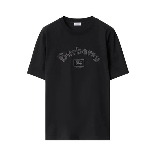 Burberry Crew Neck Short Sleeve T-Shirt - 8116061 BLAC