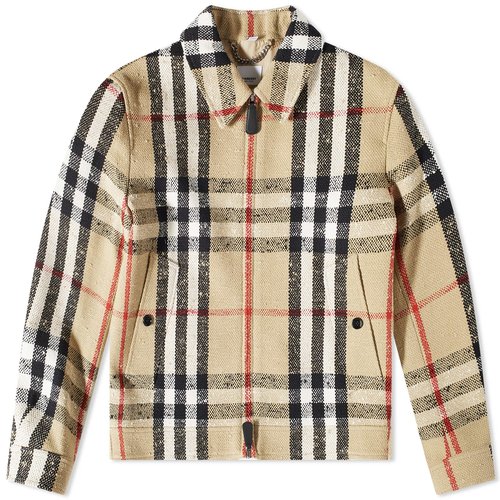 Burberry Crossmoor Check Harrington Jacket - Archive Beige Check - 8065182-B4564