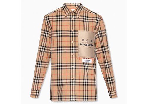 Burberry Cuthbert Checked Shirt - Beige - 8057461