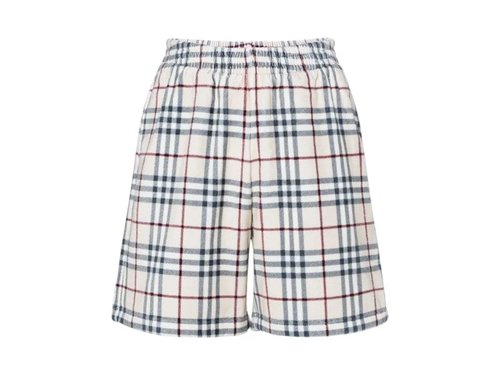 Burberry Debson Towel Check Shorts - Light Beige - 8074188