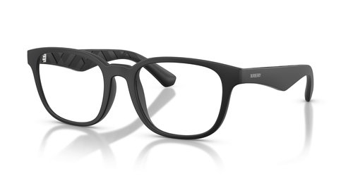 Burberry Demo Oval Eyeglasses BE2433U 3464 52 - Black - BE2433U 3464 52