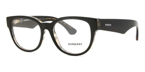 Burberry Demo Oval Ladies Eyeglasses BE2410 4121 53 - Black - BE2410 4121 53