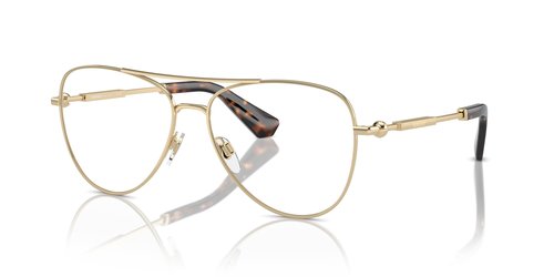 Burberry Demo Pilot Eyeglasses BE1386 1109 55 - Gold Tone - BE1386 1109 55