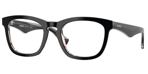 Burberry Demo Square Eyeglasses BE2417 4121 53 - Black - BE2417 4121 53