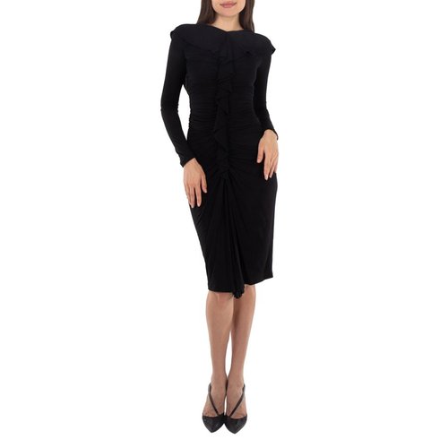 Burberry Edith Long-Sleeved Dress - Black - 8039481