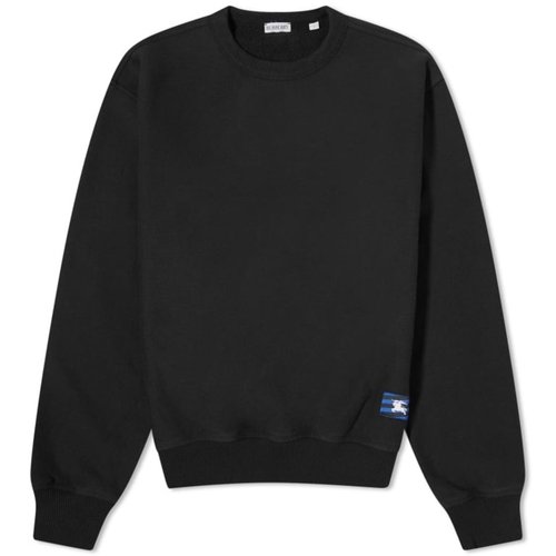 Burberry EKD Embroidered Cotton Sweatshirt - Black/Blue - 8082093