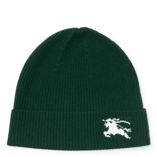 Burberry EKD Embroidered Wool Beanie - Blue - 8092365