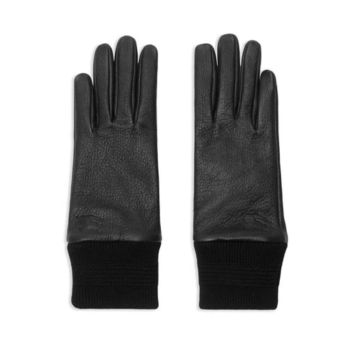 Burberry EKD Leather Gloves - Black - 8095565