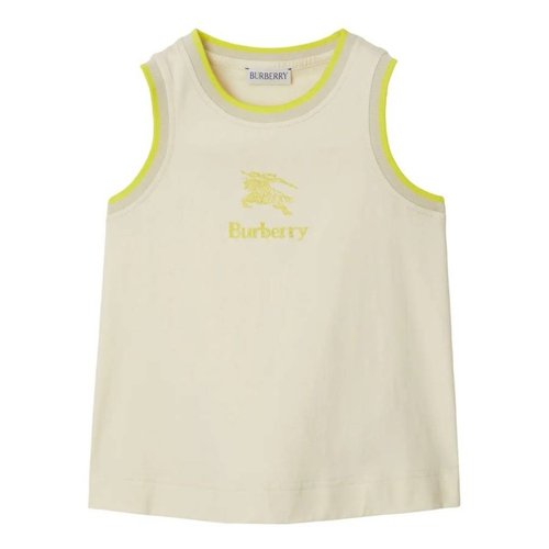 Burberry EKD Logo-Embroidered Cotton Tank Top - 8079802
