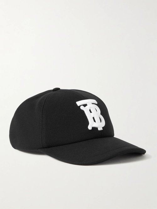 Burberry Embroidered Cotton-Twill Baseball Cap - Black - 8038141