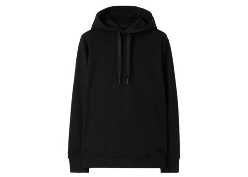 Burberry Embroidered EKD Cotton Hoodie - Black - 80727411
