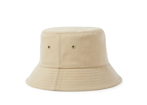 Burberry Embroidered Logo Bucket Hat - Honey - 8048770