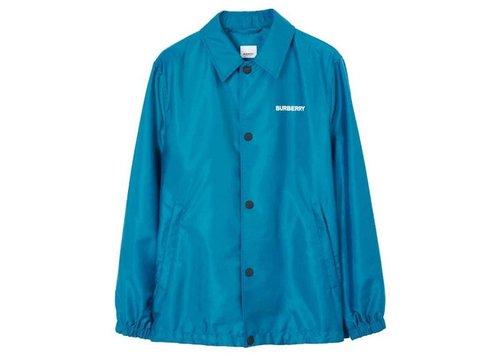 Burberry Embroidered Logo Jacket - Blue - 8070191