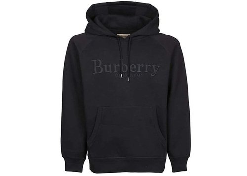 Burberry Embroidered Logo Sweatshirt - Black - 80071191003