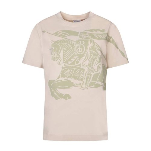 Burberry Equestrian Knight Crewneck T-Shirt - Blue - 8090788