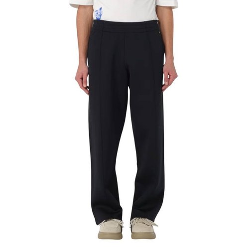 Burberry Equestrian Knight Track Pants - Black/Blue - 8083281