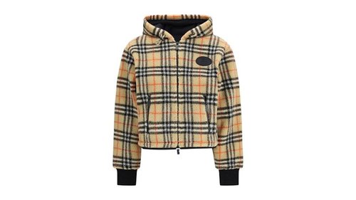 Burberry Fiona Check Jacket - Sand Ip Check - 8118929