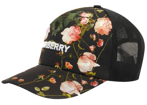 Burberry Floral Trucker Cap - Black