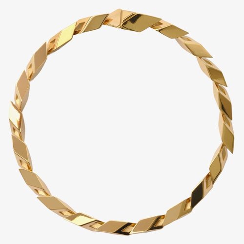 Burberry Gold Hollow Cuban-Link Bracelet - Gold Tone/Silver Tone - 8085313