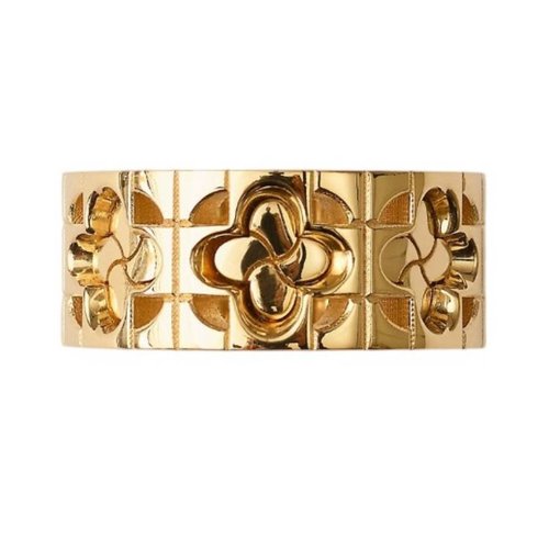 Burberry Gold-Plated Rose Monogram Ring - Gold Tone/Pink/Rose Gold Tone/Silver Tone - 8078965