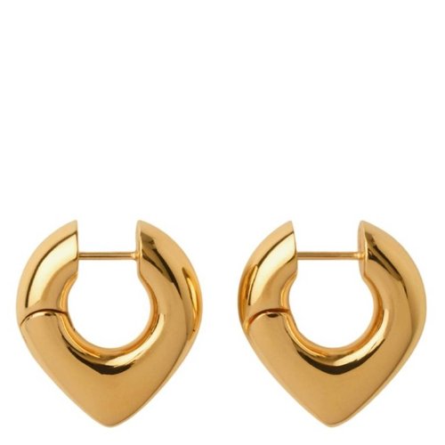Burberry Gold Plated Thorn Hoop Earrings - Gold Tone/Silver Tone - 8080540 X