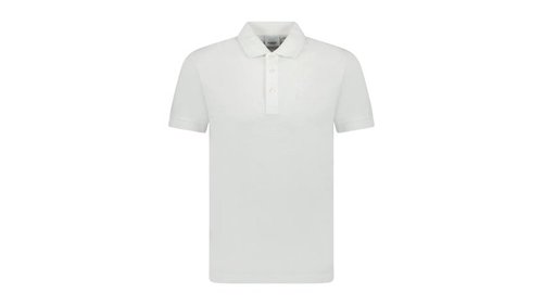 Burberry Hartford Embossed Logo Polo Shirt - White - 8084441