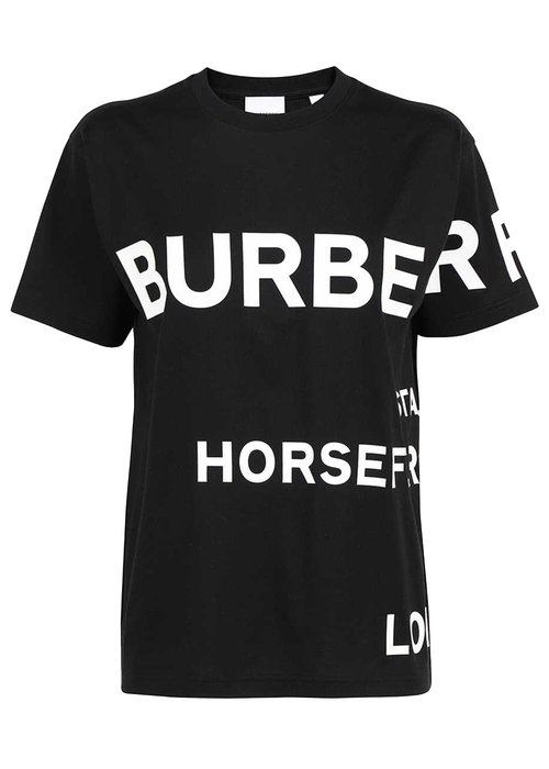 Burberry Horseferry Print Cotton Oversized T-Shirt 