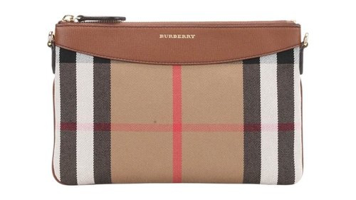 Burberry House Check Peyton Crossbody Bag - Tan