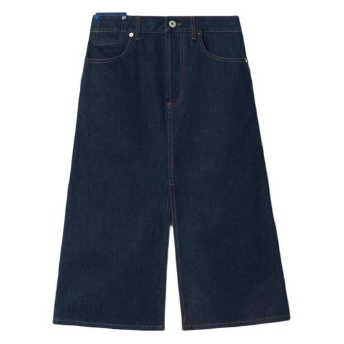 Burberry Japanese Denim Midi Skirt - Blue/Purple - 8083654