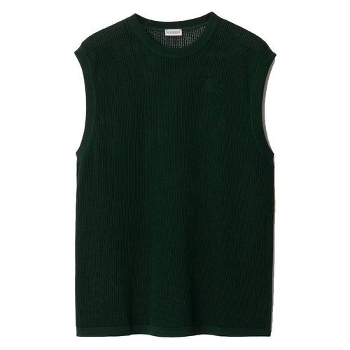Burberry Jungle Cotton Mesh Vest - Blue - 8089827