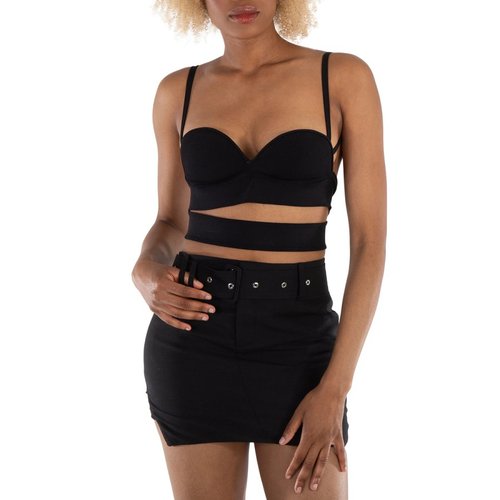 Burberry Knitted Bra Top - Black - 8054703