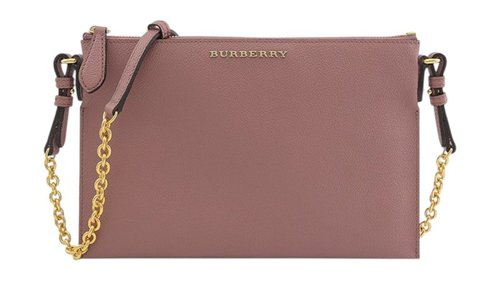 Burberry Leather Peyton Crossbody Bag - Pink