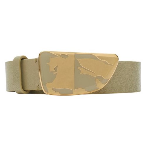 Burberry Leather Shield EKD Belt - Blue - 8088167