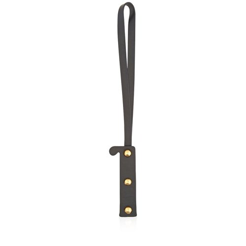 Burberry Letter I Stud Leather Charm - Black/Gold Tone - 8023523 5.0000X4.0000X2.0000