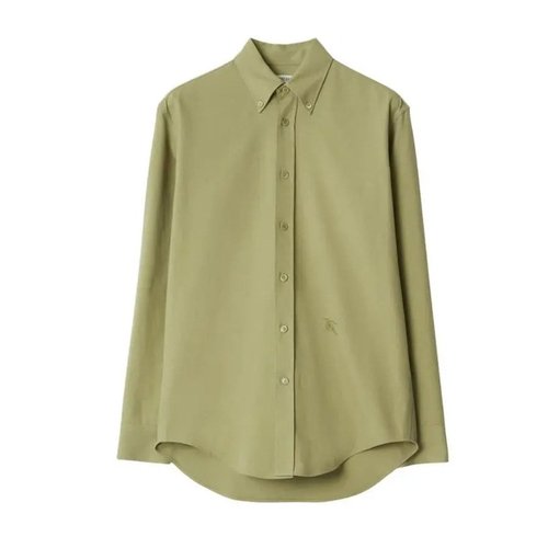 Burberry Logo-Embroidered Cotton Shirt - 8082303