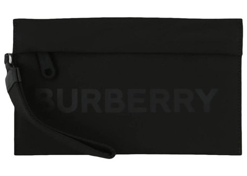 Burberry Logo Nylon Pouch - Black