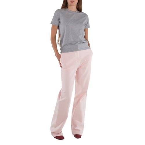 Burberry Logo-Patch Flared Cotton Jeans - Blue/Pink - 8073114